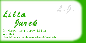 lilla jurek business card